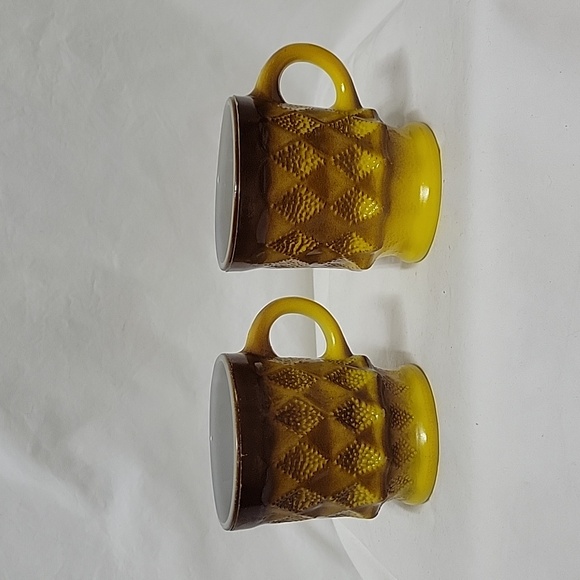Fire King Other - Vintage Anchor Hocking Fire King Kimberly Brown and Gold Mugs, set of 2